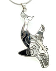 Pendant - Sterling Silver - Cutout - Orca