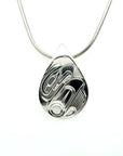 Pendant - Sterling Silver - Teardrop - Eagle