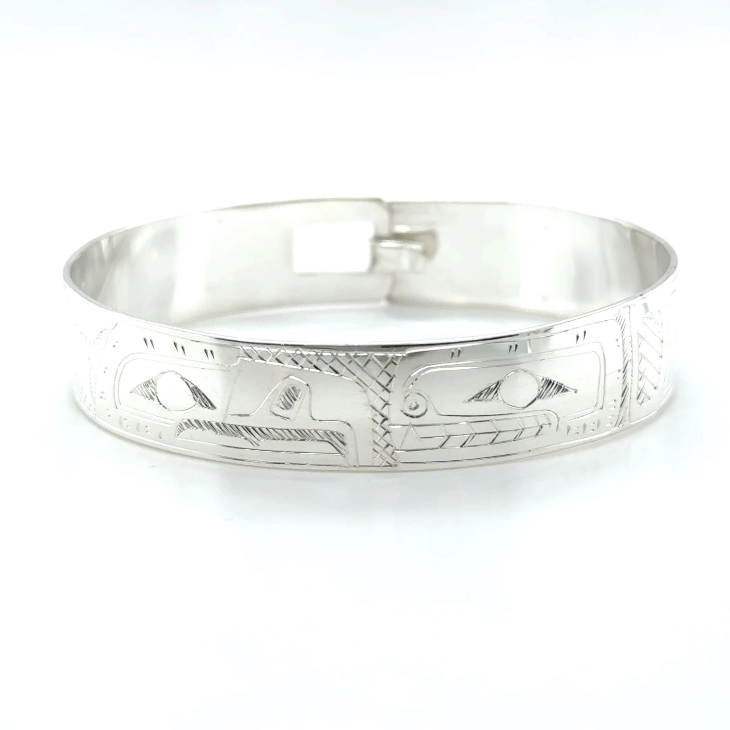 Bangle - Sterling Silver - 1/2" - Eagle & Orca