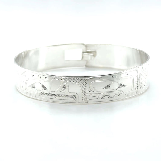 Bangle - Sterling Silver - 1/2" - Eagle & Orca