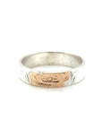 Ring - Gold & Silver - 3/16" - Bear - Size 9