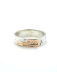 Ring - Gold & Silver - 3/16" - Hummingbird - Size 6