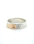 Ring - Gold & Silver - 3/16" - Hummingbird - Size 6