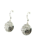 Earrings - Sterling Silver - Drop - Round - Eagle Front - Small - 15mm