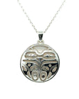 Pendant - Sterling Silver - Round - Eagle Front - Small - 20mm