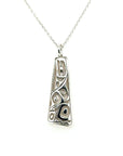 Pendant - Sterling Silver - Triangle - Raven - 30mm