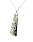 Pendant - Sterling Silver - Triangle - Eagle - Large - 38mm