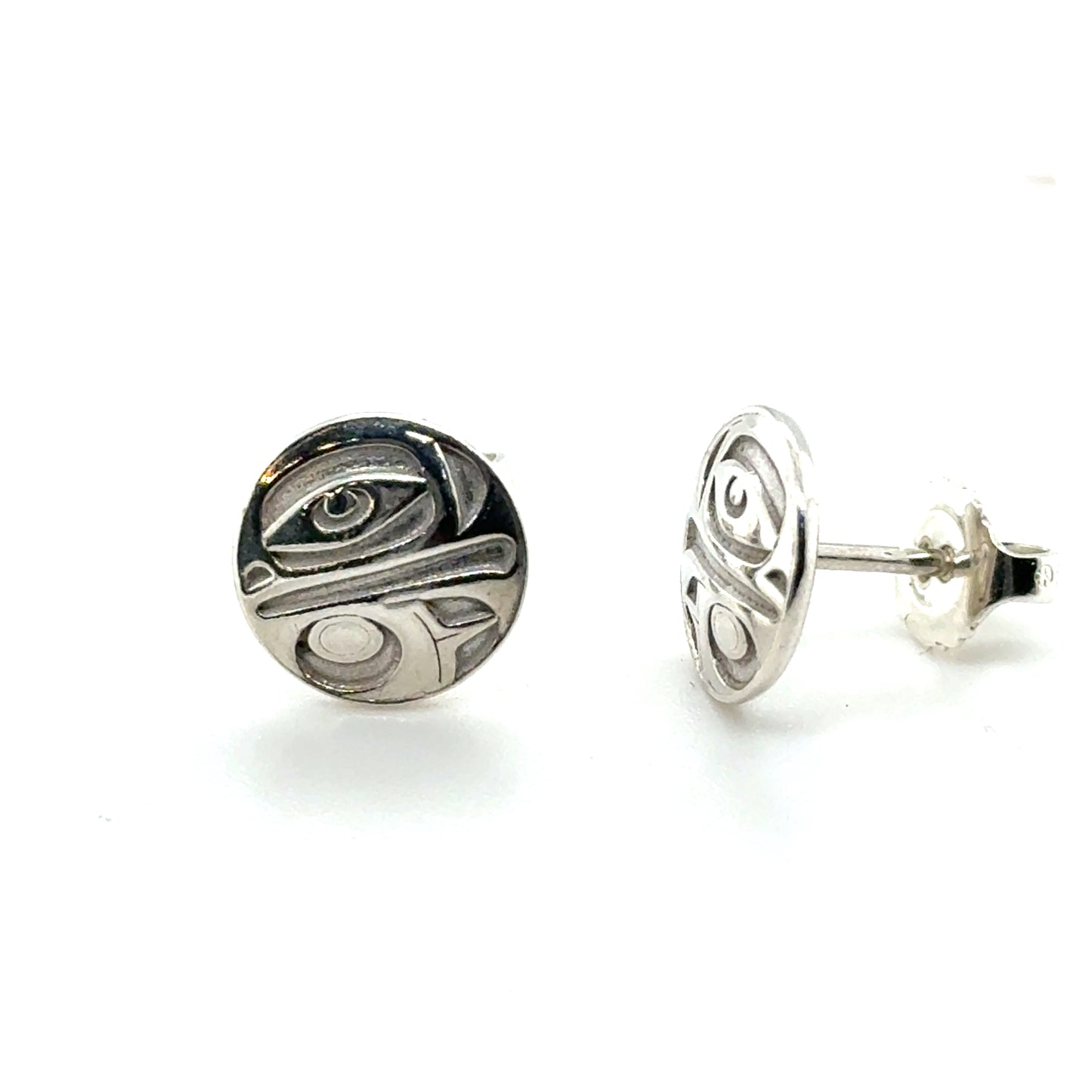 Earrings - Sterling Silver - Stud - Eagle - Small - 10mm