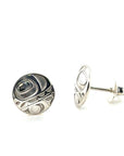 Earrings - Sterling Silver - Stud - Orca - Small - 10mm