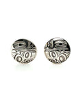 Earrings - Sterling Silver - Stud - Raven - Small - 10mm