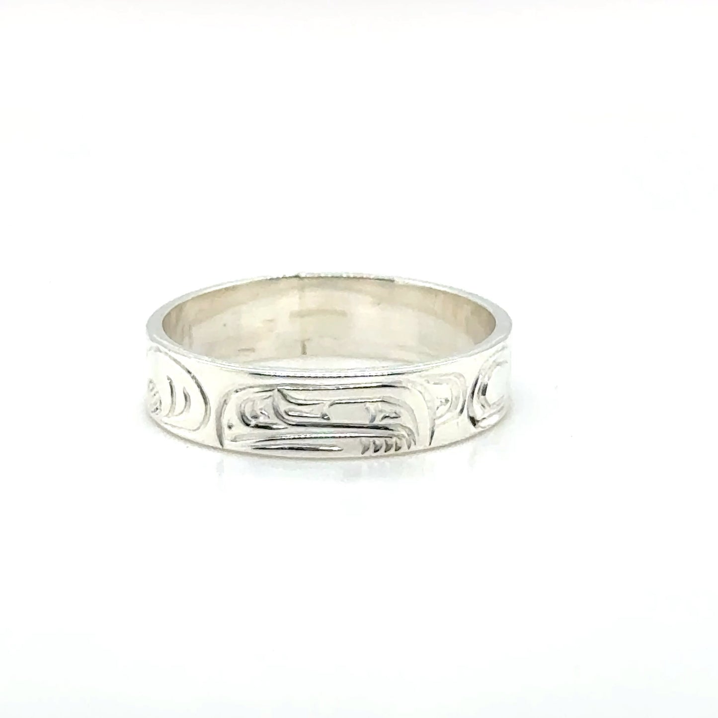 Ring - Sterling Silver - 3/16" - Raven - Size 7