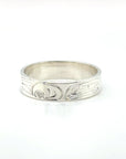 Ring - Sterling Silver - 3/16" - Raven - Size 7