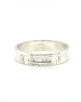 Ring - Sterling Silver - 3/16" - Orca - Size 7