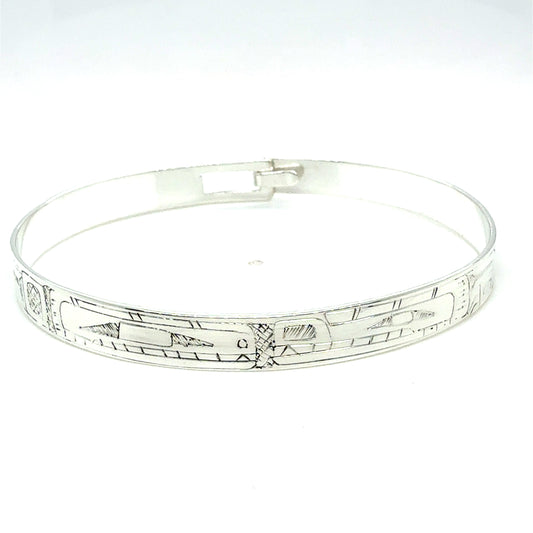 Bangle - Sterling Silver - 1/4" - Orca & Bear