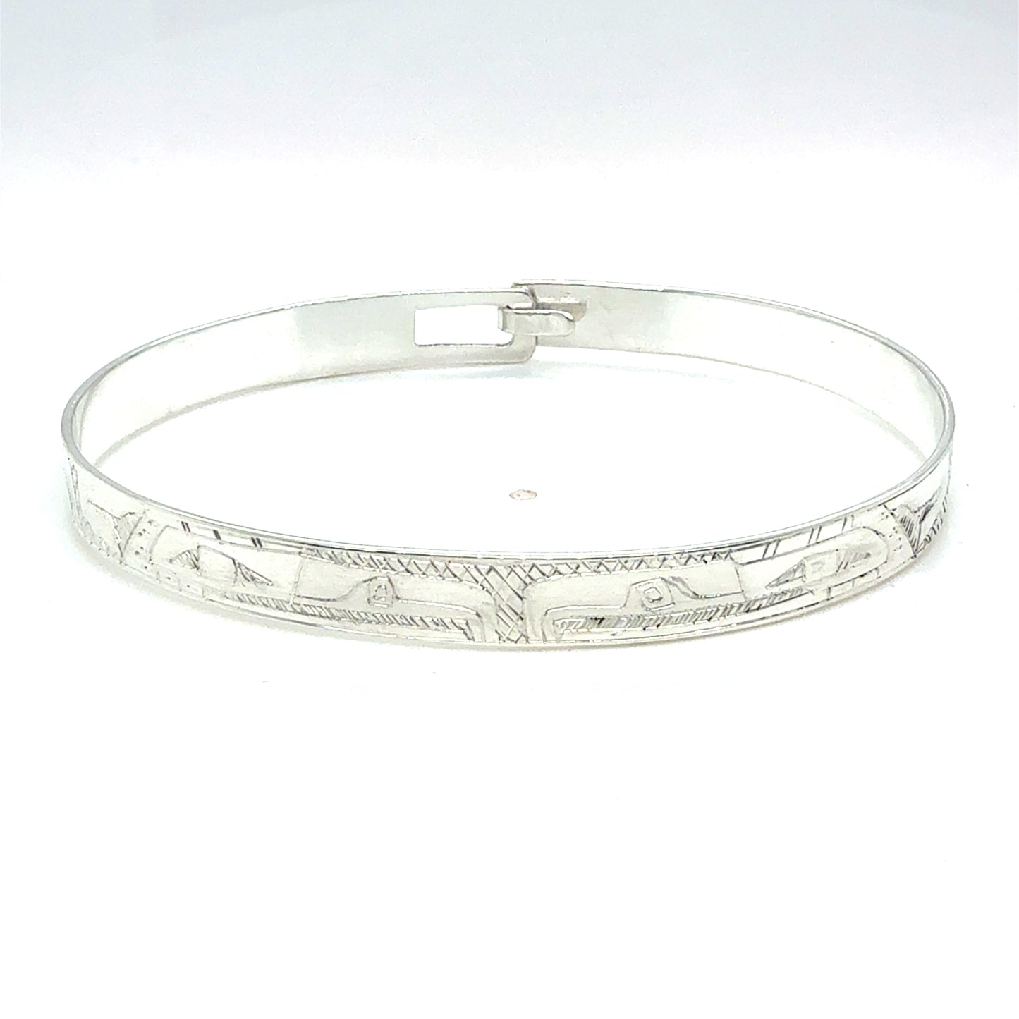Bangle - Sterling Silver - 1/4" - Eagles