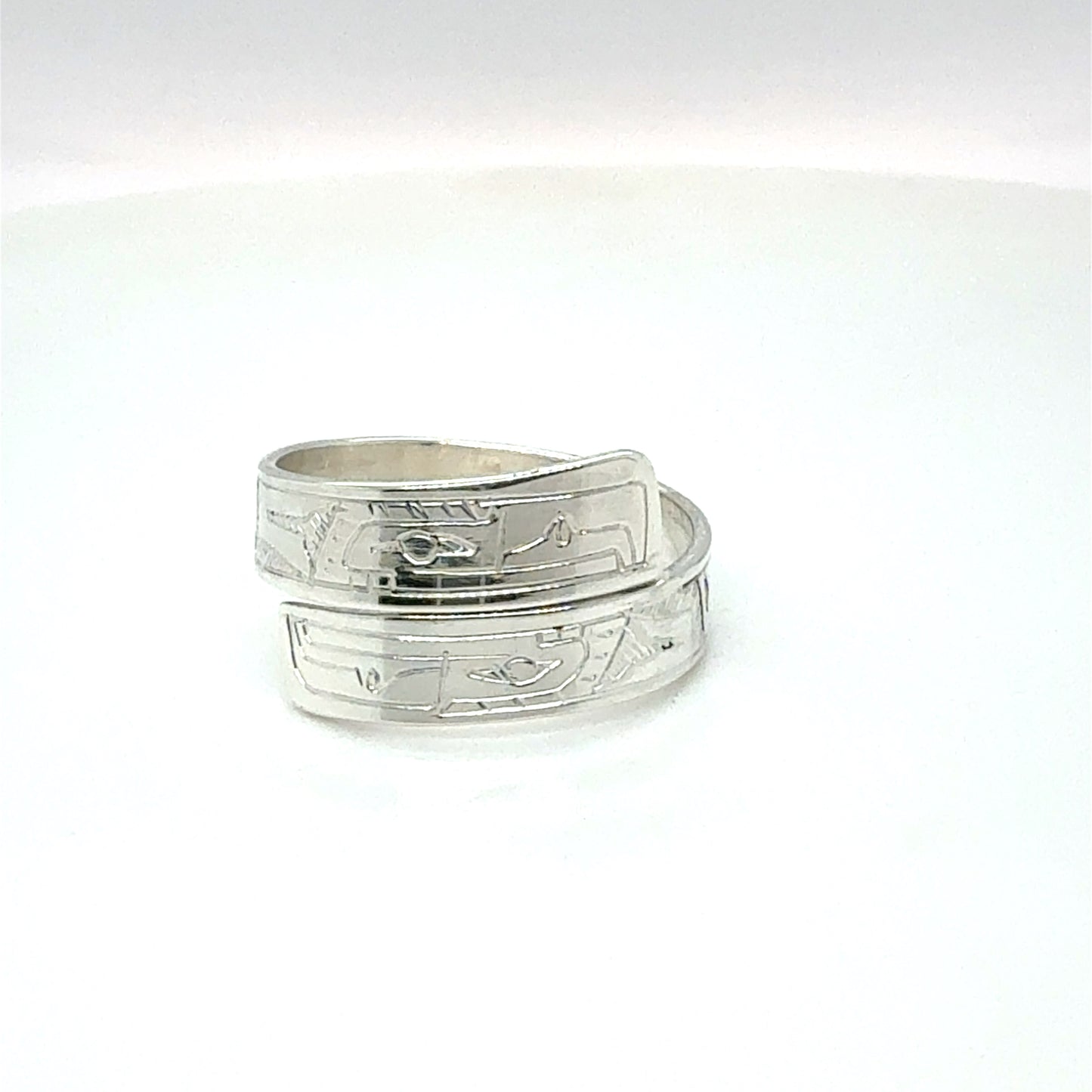 Ring - Sterling Silver - Wrap - 3/16" - Eagle - Size 7