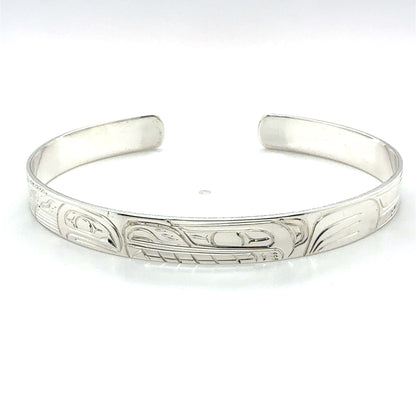 Bracelet - Sterling Silver - 1/4" - Bear & Salmon