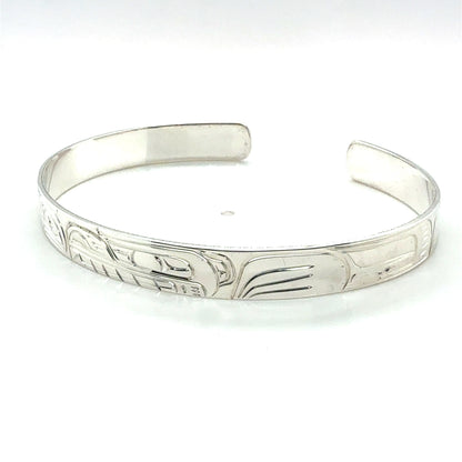 Bracelet - Sterling Silver - 1/4" - Bear & Salmon