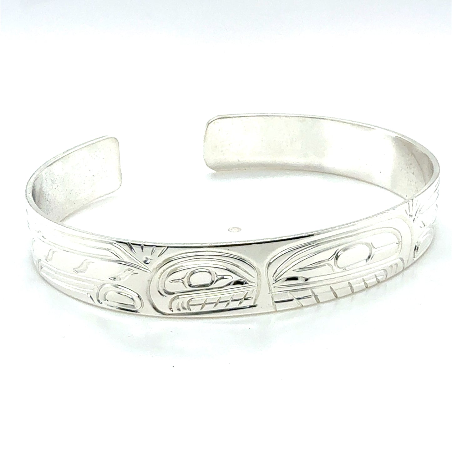 Bracelet - Sterling Silver - 3/8" - Orca & Baby