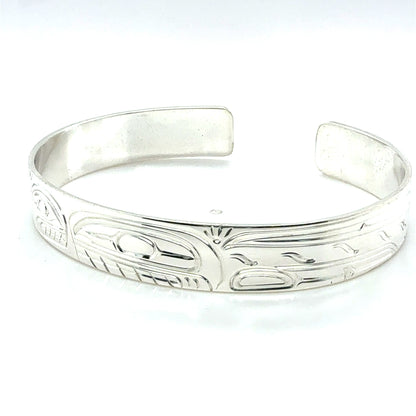 Bracelet - Sterling Silver - 3/8" - Orca & Baby