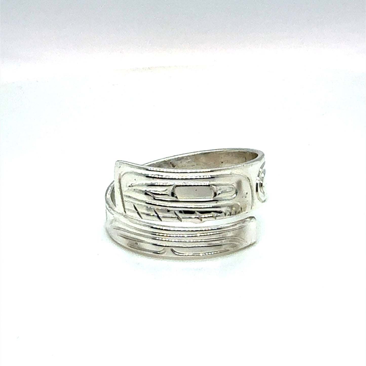 Ring - Sterling Silver - Wrap - Orca - Size 8.5