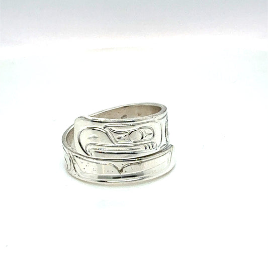 Ring - Sterling Silver - Wrap - Eagle - Size 6