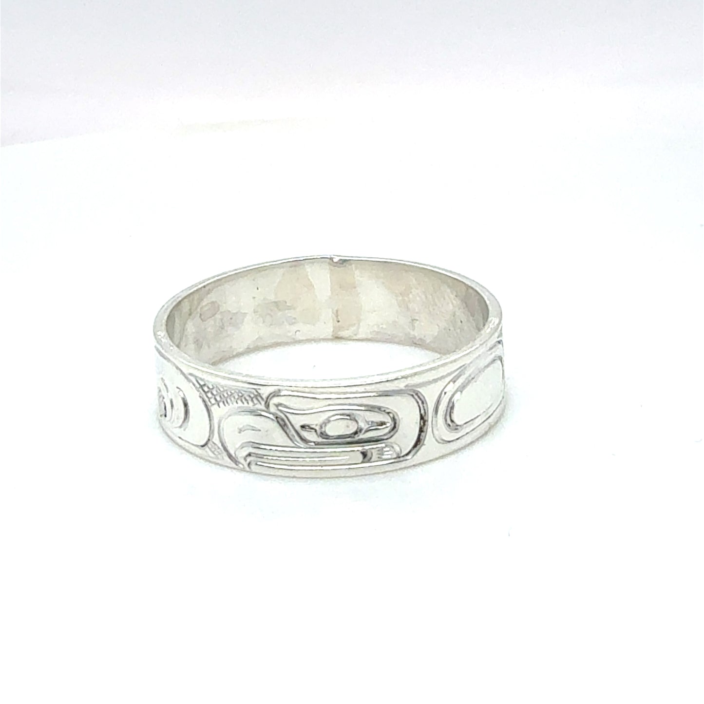 Ring - Sterling Silver - 1/4" - Raven - Size 7
