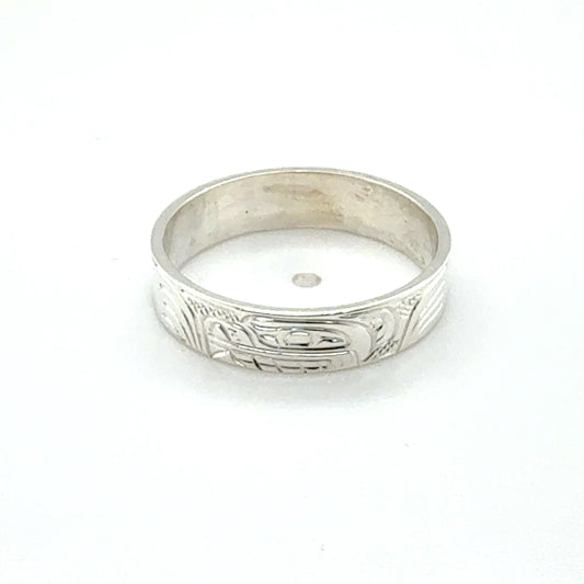 Ring - Sterling Silver - 3/16" - Bear