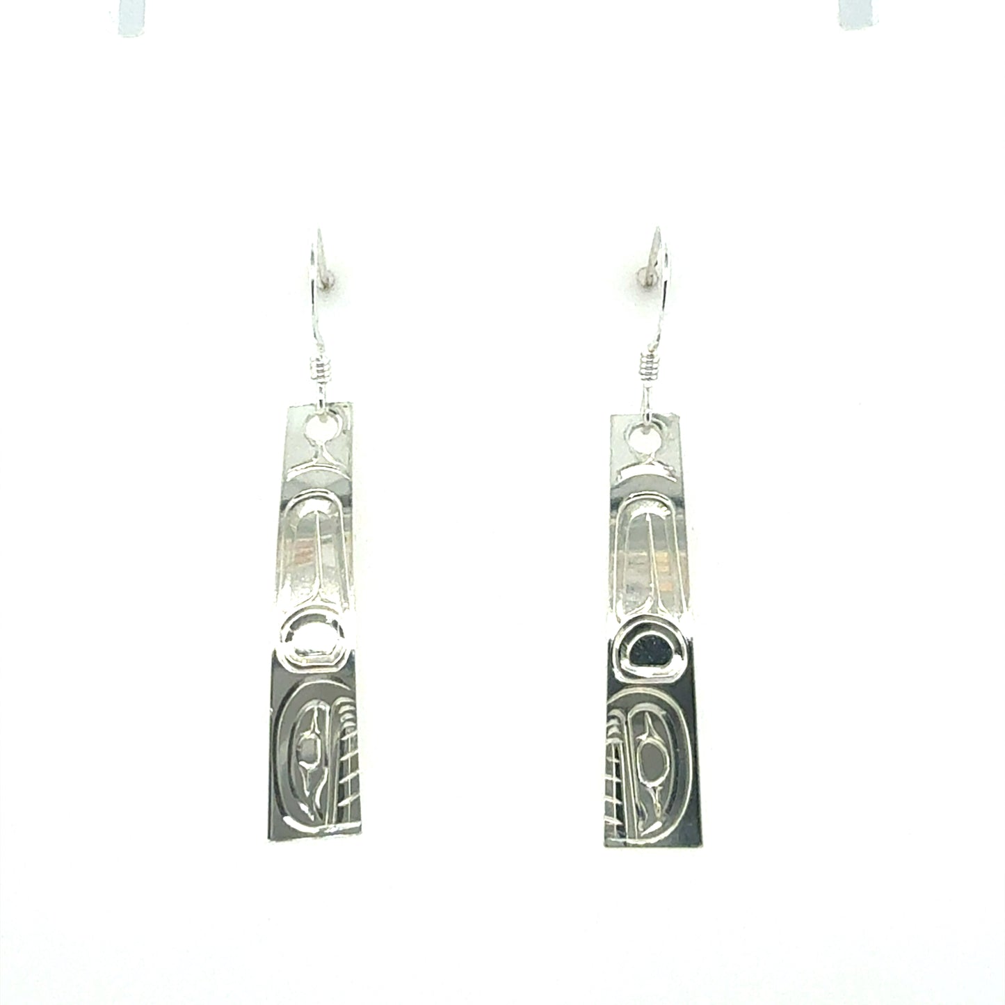 Earrings - Sterling Silver - Rectangle - Orca