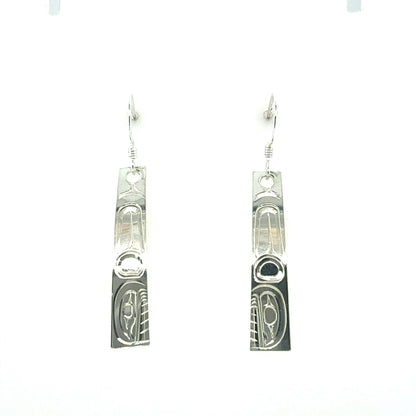 Earrings - Sterling Silver - Rectangle - Orca