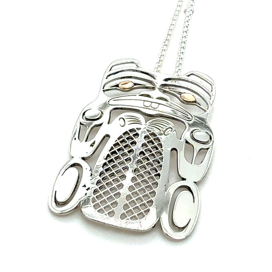 Pendant - Gold & Silver - Beaver