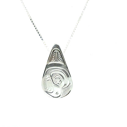 Pendant - Sterling Silver - Small - Teardrop - Eagle