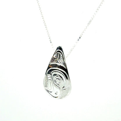 Pendant - Sterling Silver - Small - Teardrop - Eagle