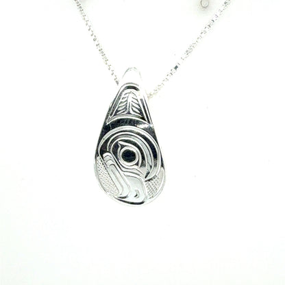 Pendant - Sterling Silver - Small - Teardrop - Eagle