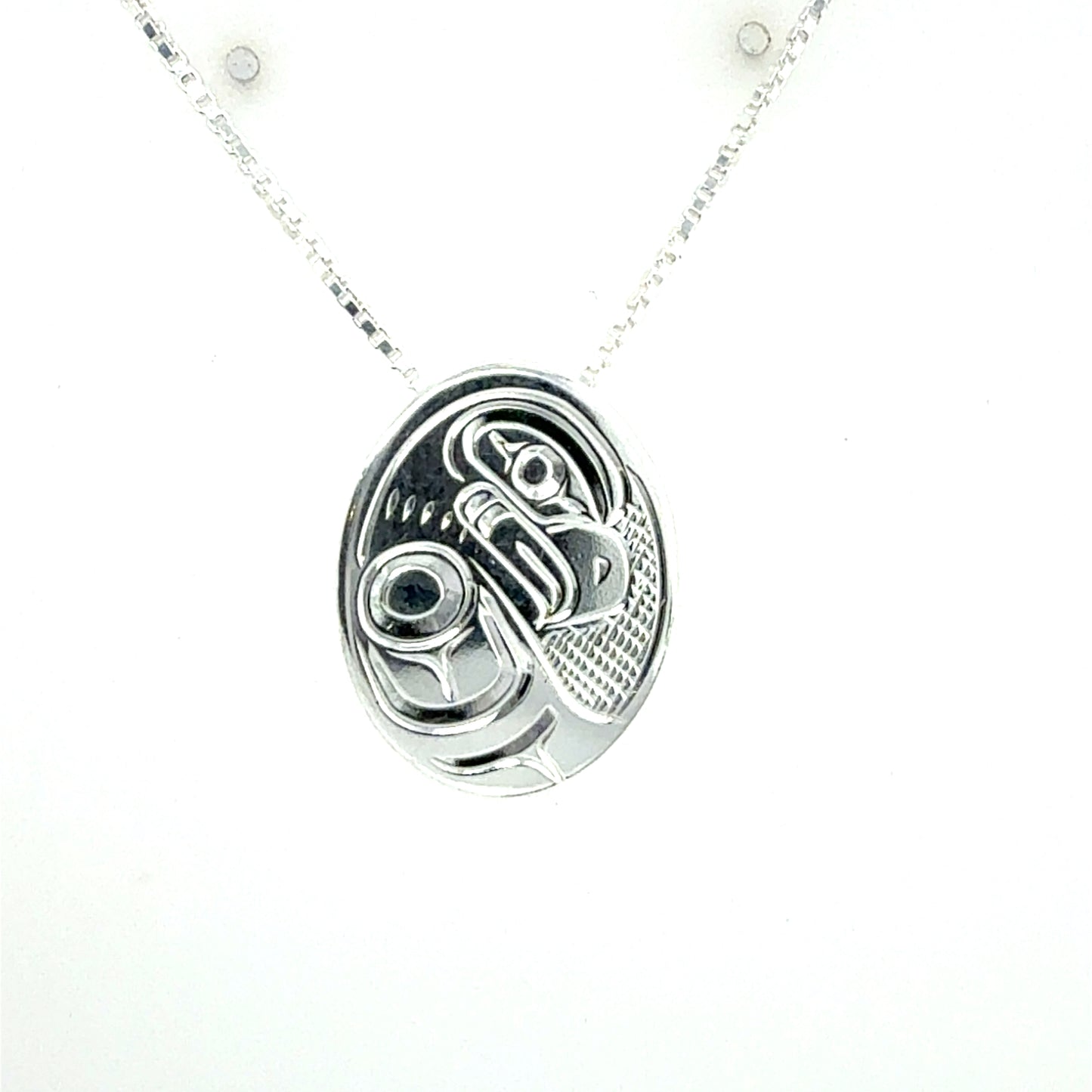 Pendant - Sterling Silver - Small - Oval - Eagle