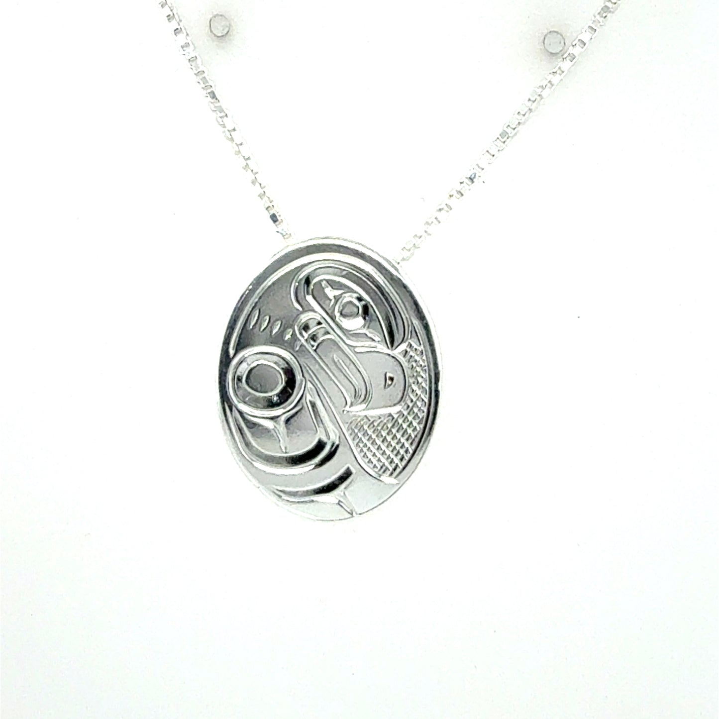 Pendant - Sterling Silver - Small - Oval - Eagle