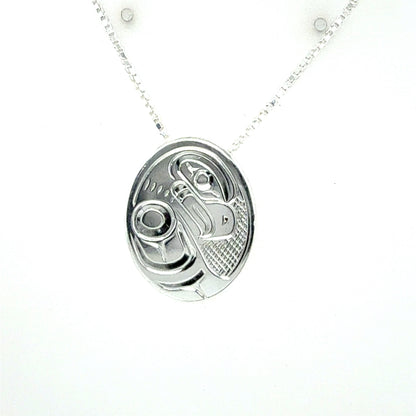 Pendant - Sterling Silver - Small - Oval - Eagle