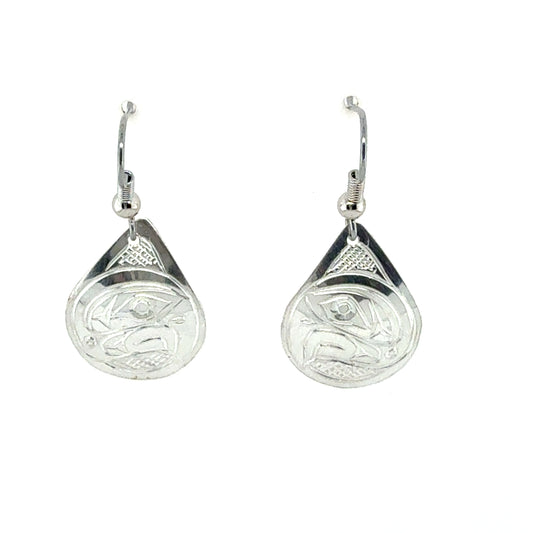 Earrings - Sterling Silver - Teardrop - Eagle