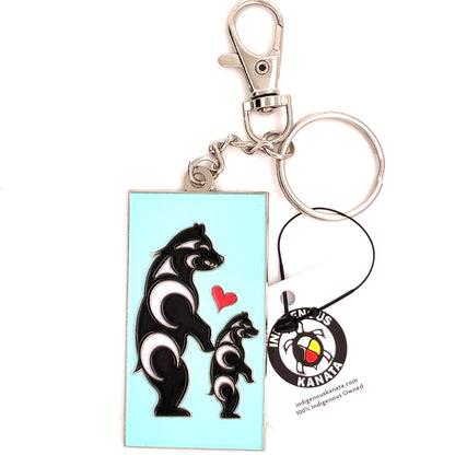 Keychain - Enamel - Bear and Cub