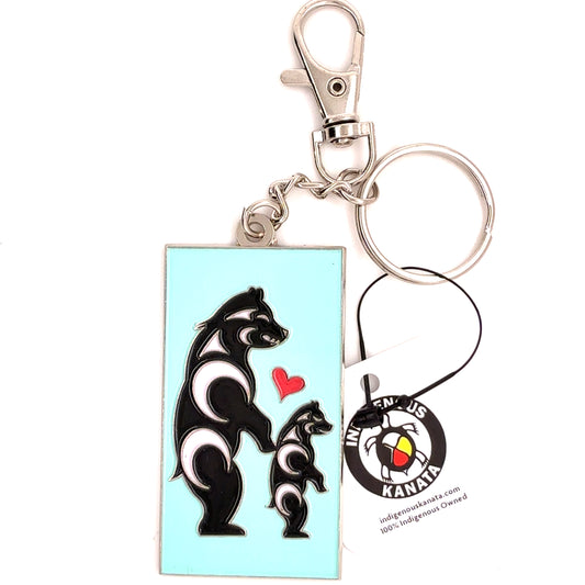 Keychain - Enamel - Bear and Cub