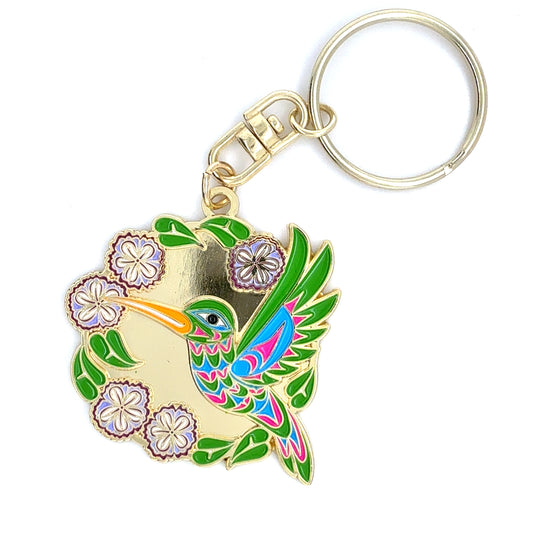 Keychain - Enamel - Hummingbird