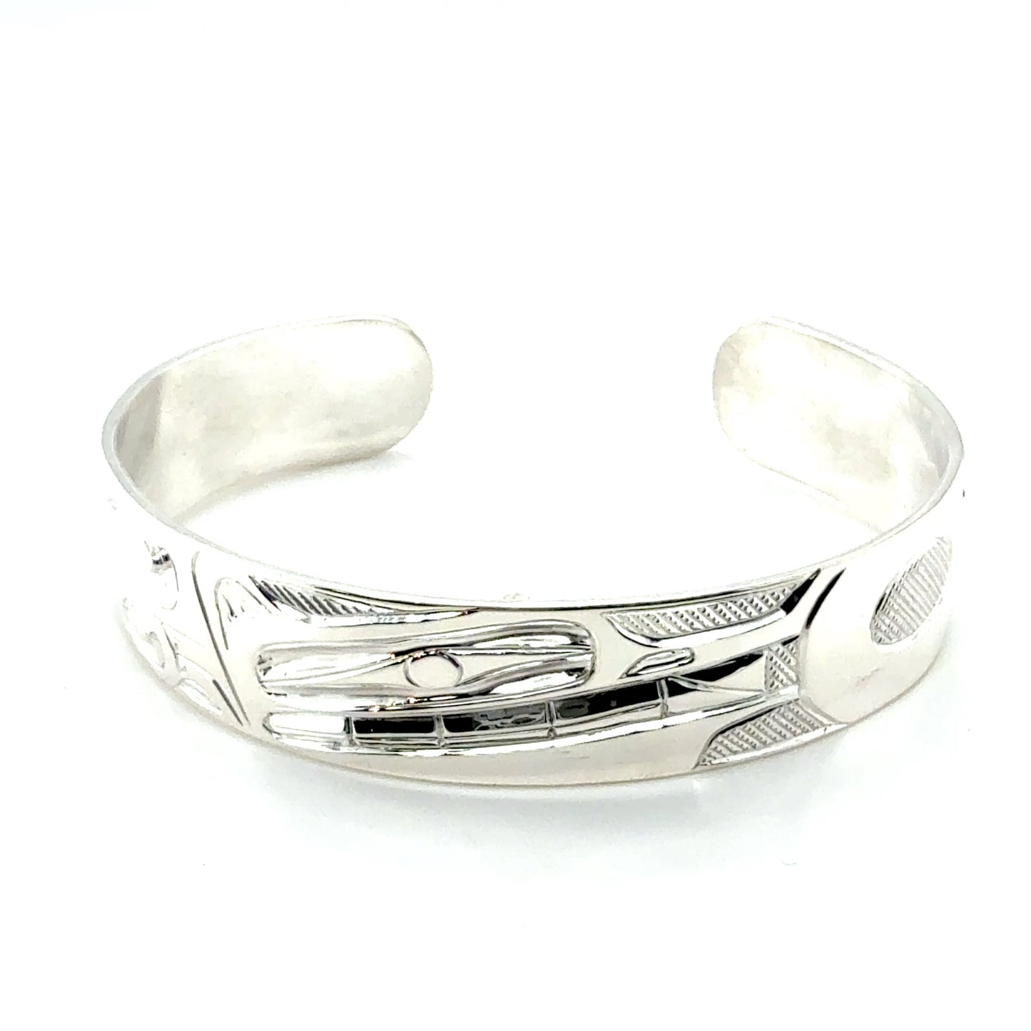 Bracelet - Sterling Silver - 1/2" - Wolf