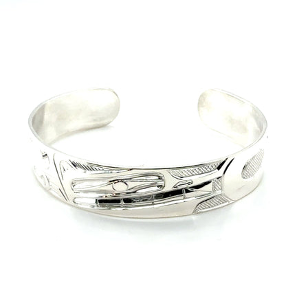 Bracelet - Sterling Silver - 1/2" - Wolf