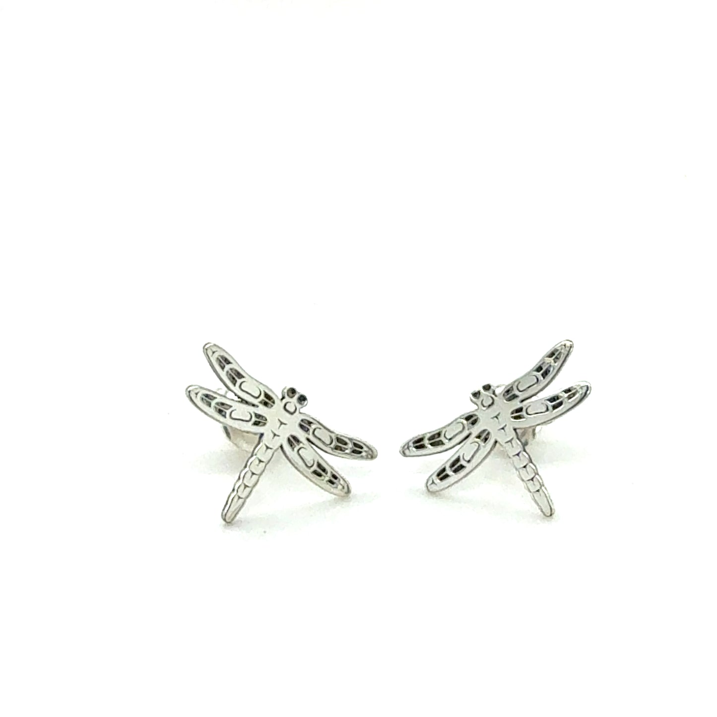 Earrings - Sterling Silver - Studs - Dragonfly