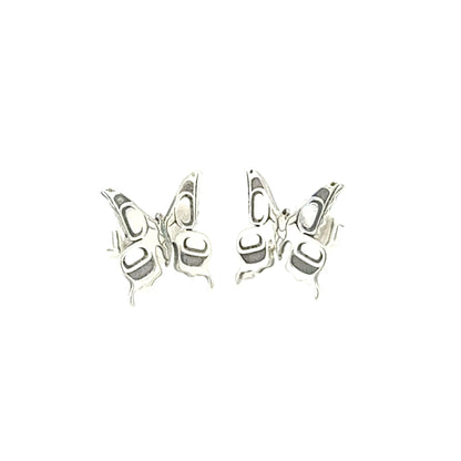 Earrings - Sterling Silver - Studs - Butterfly