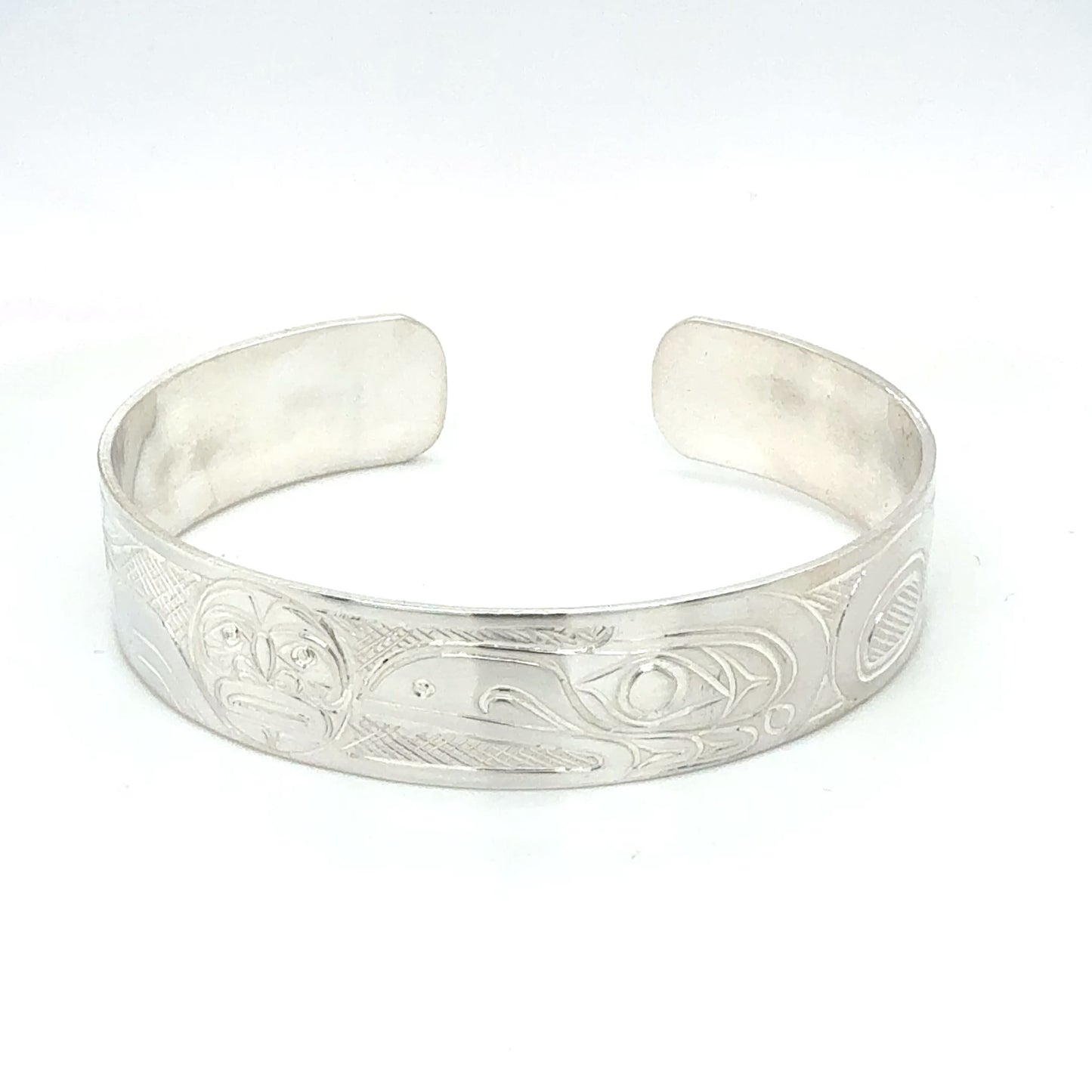 Bracelet - Sterling Silver - 1/2" - Raven & Moon