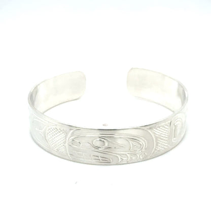 Bracelet - Sterling Silver - 1/2" - Orca - Shorter Length