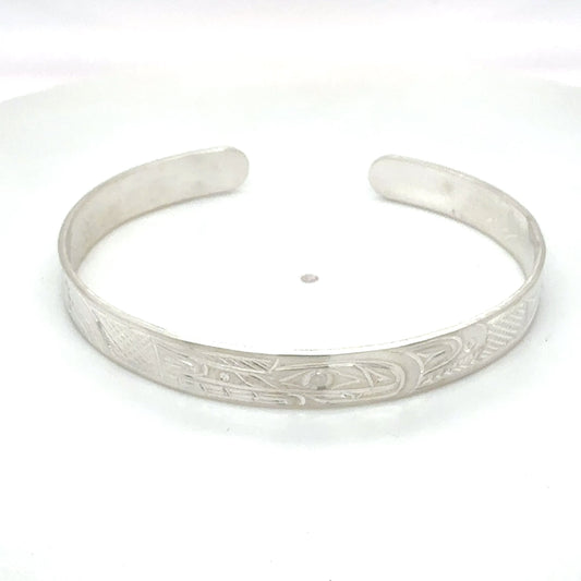 Bracelet - Sterling Silver - 1/4" - Wolf - Shorter Length