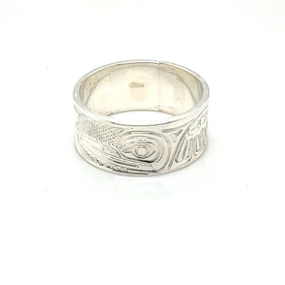 Ring - Sterling Silver - 5/16" - Hummingbird - Size 6