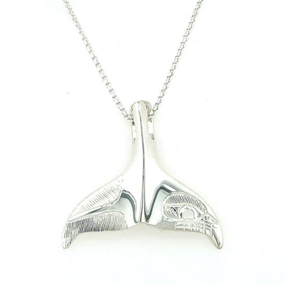 Pendant - Sterling Silver - Whale Tail